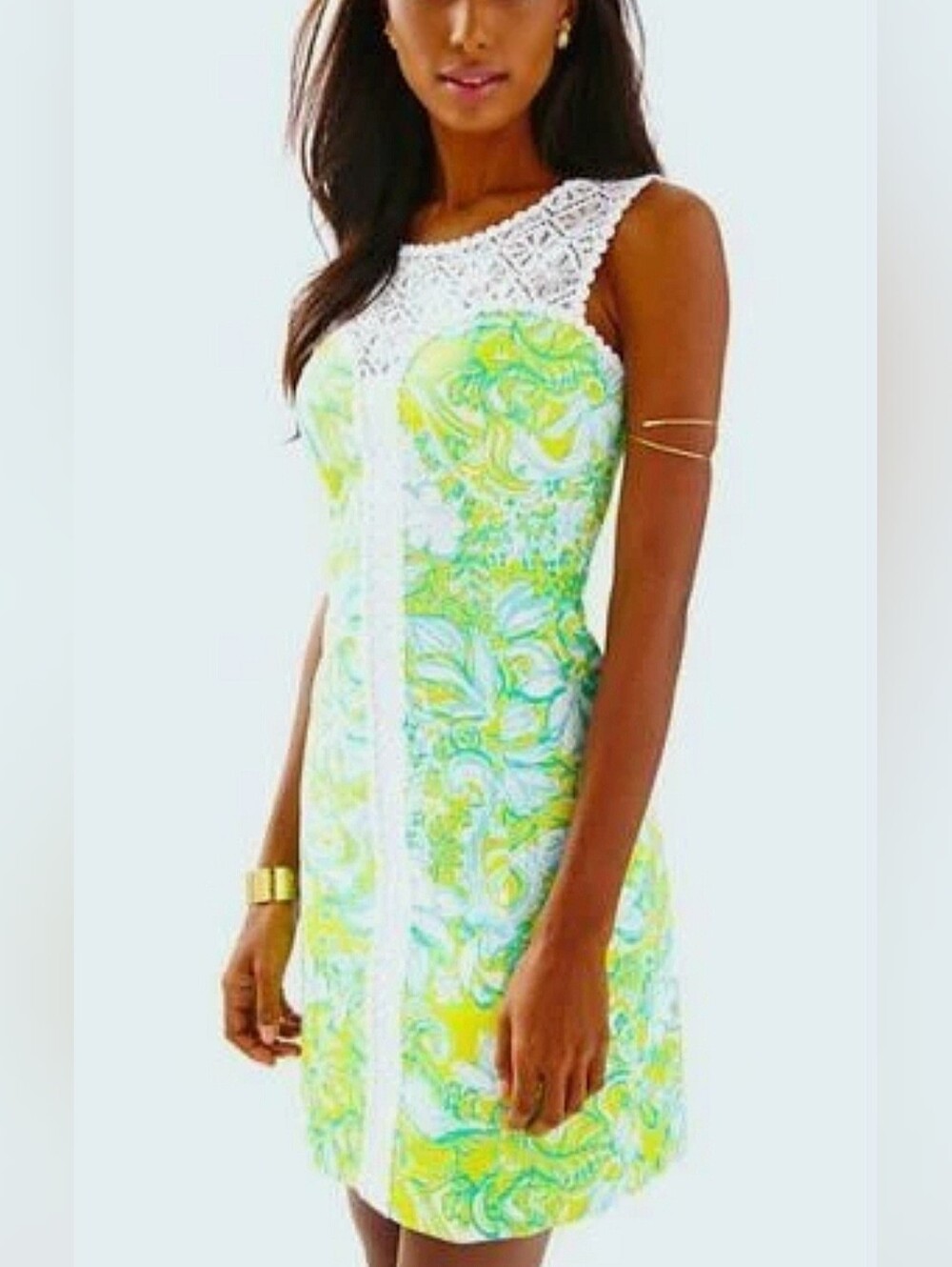 Lilly Pulitzer Sofia Dandelion Yellow Beach Gypsies Shift Dress
